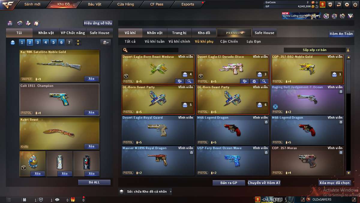 shop acc cf uy tin gia re